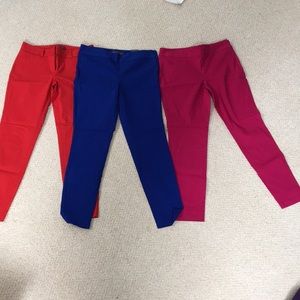 Set of 3 stretch ankle pants